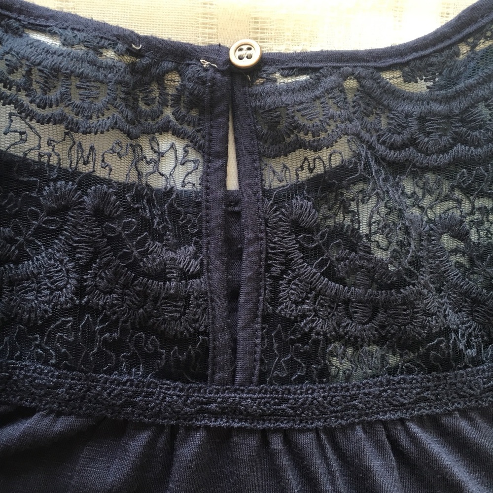 Rewind Blue Top, sz S - Picture 5 of 5